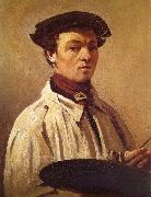 Corot Camille Self-portrait oil